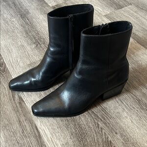 Zara Leather Ankle Boots